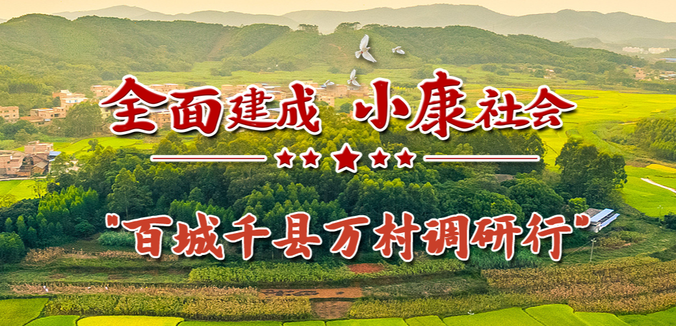 全面建成小康社會“百城千縣萬村調研行”